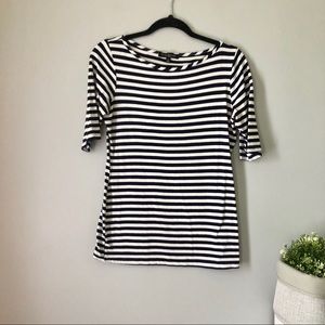 Green Envelope l Striped Top l M